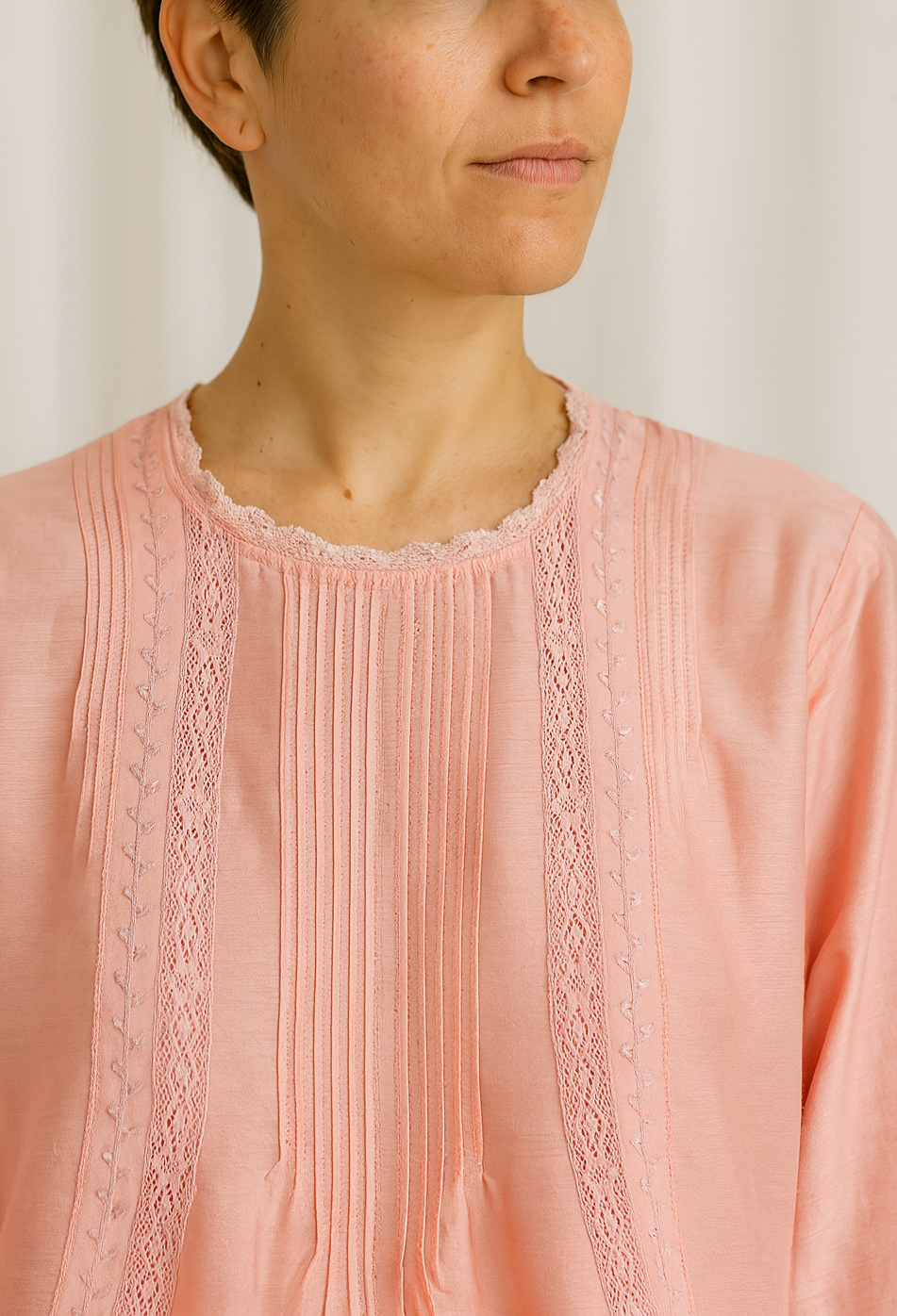 Rose Reverie Cotton Silk Top