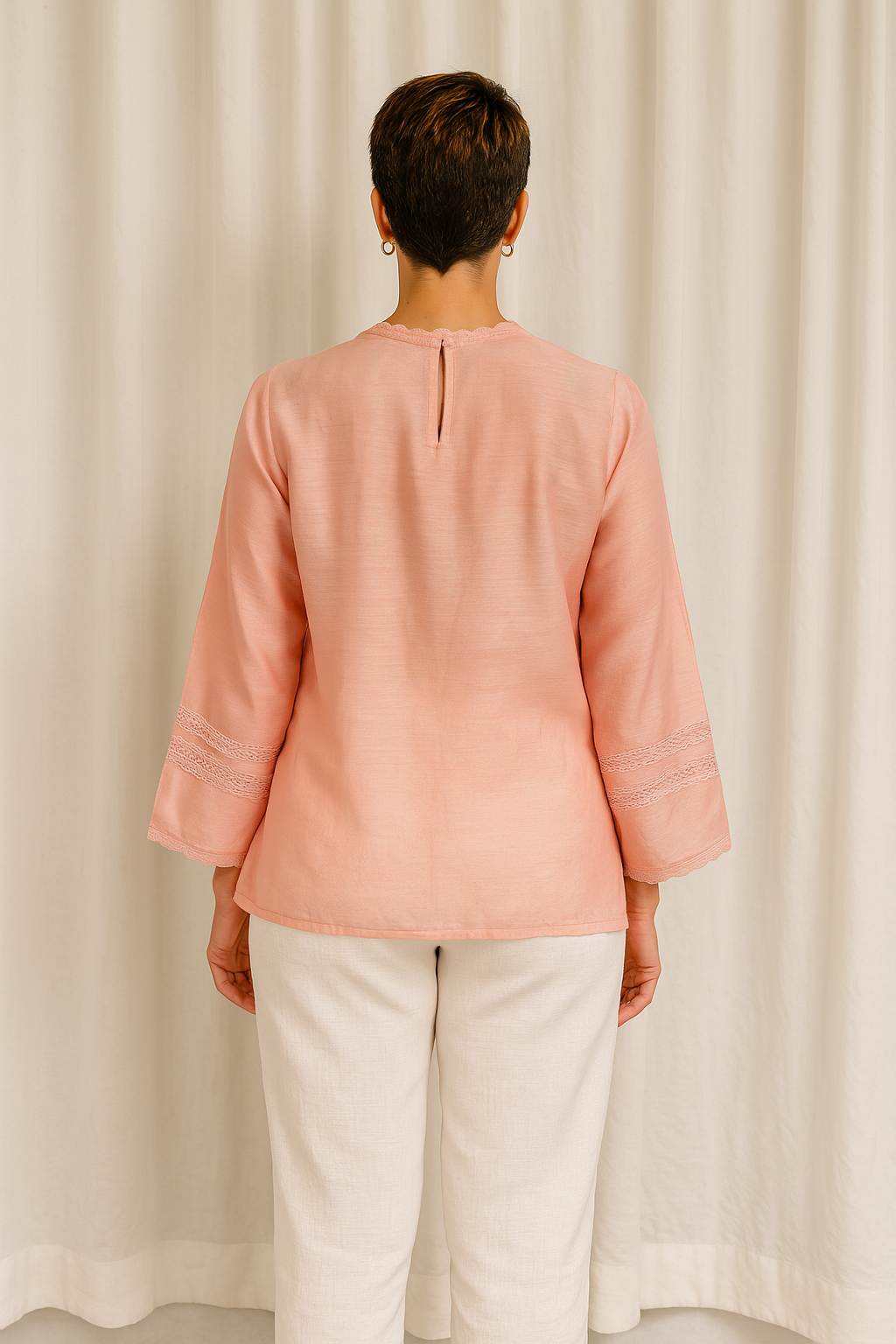 Rose Reverie Cotton Silk Top