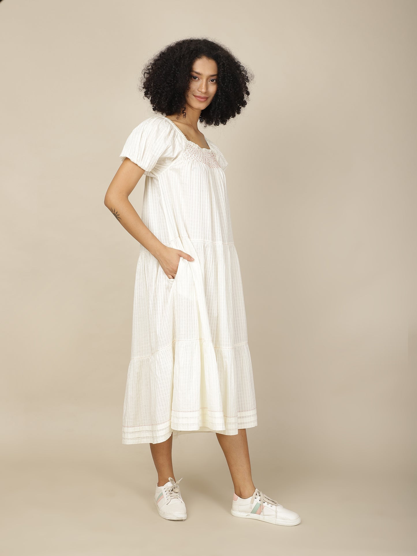 Ethereal Muse Cotton Dress