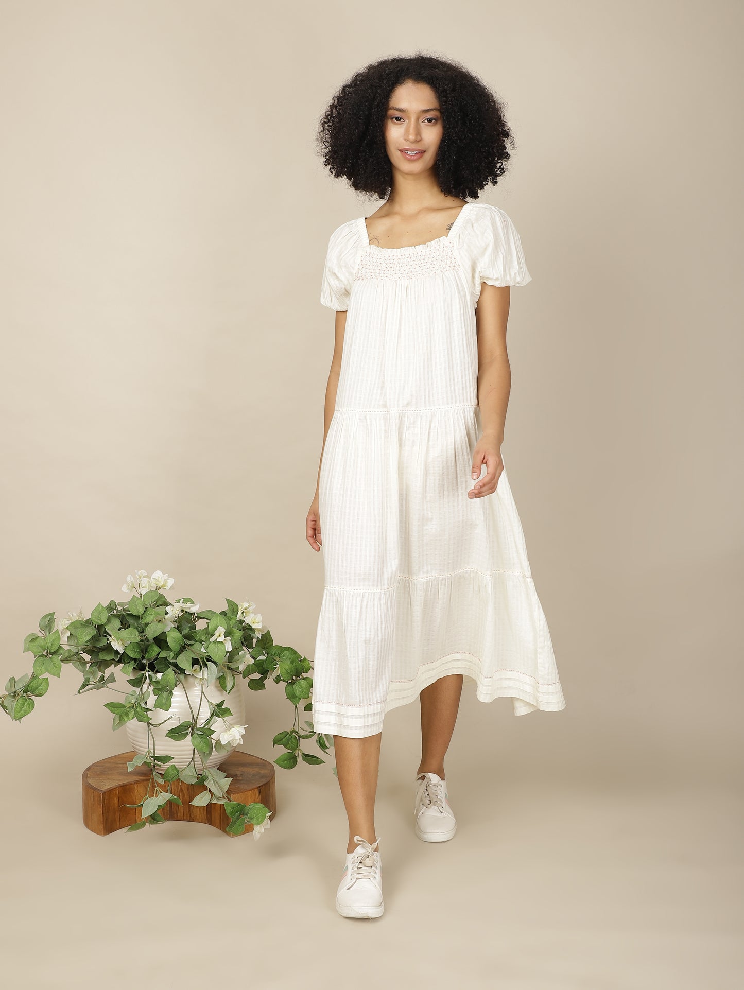 Ethereal Muse Cotton Dress