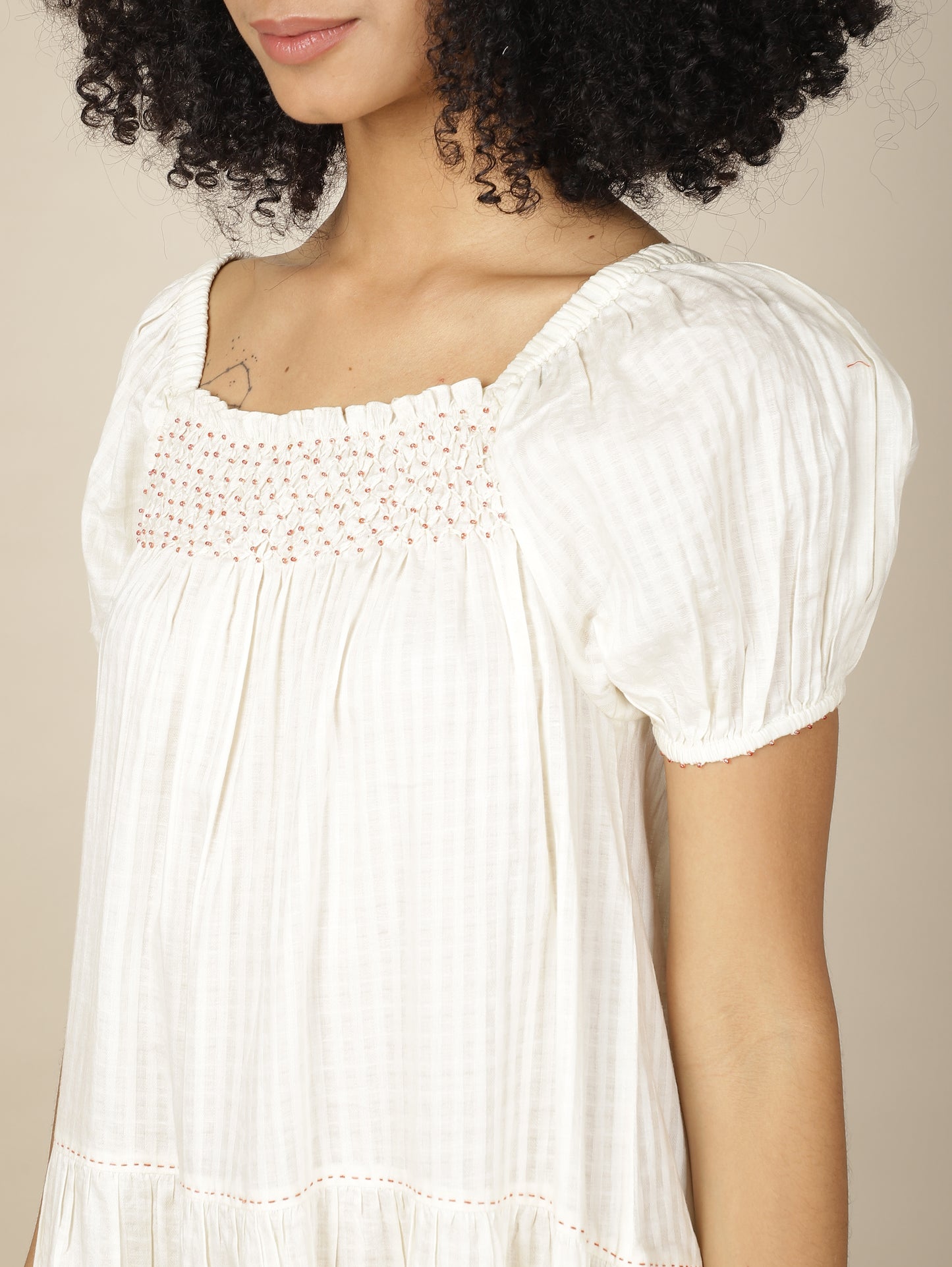 Ethereal Muse Cotton Dress