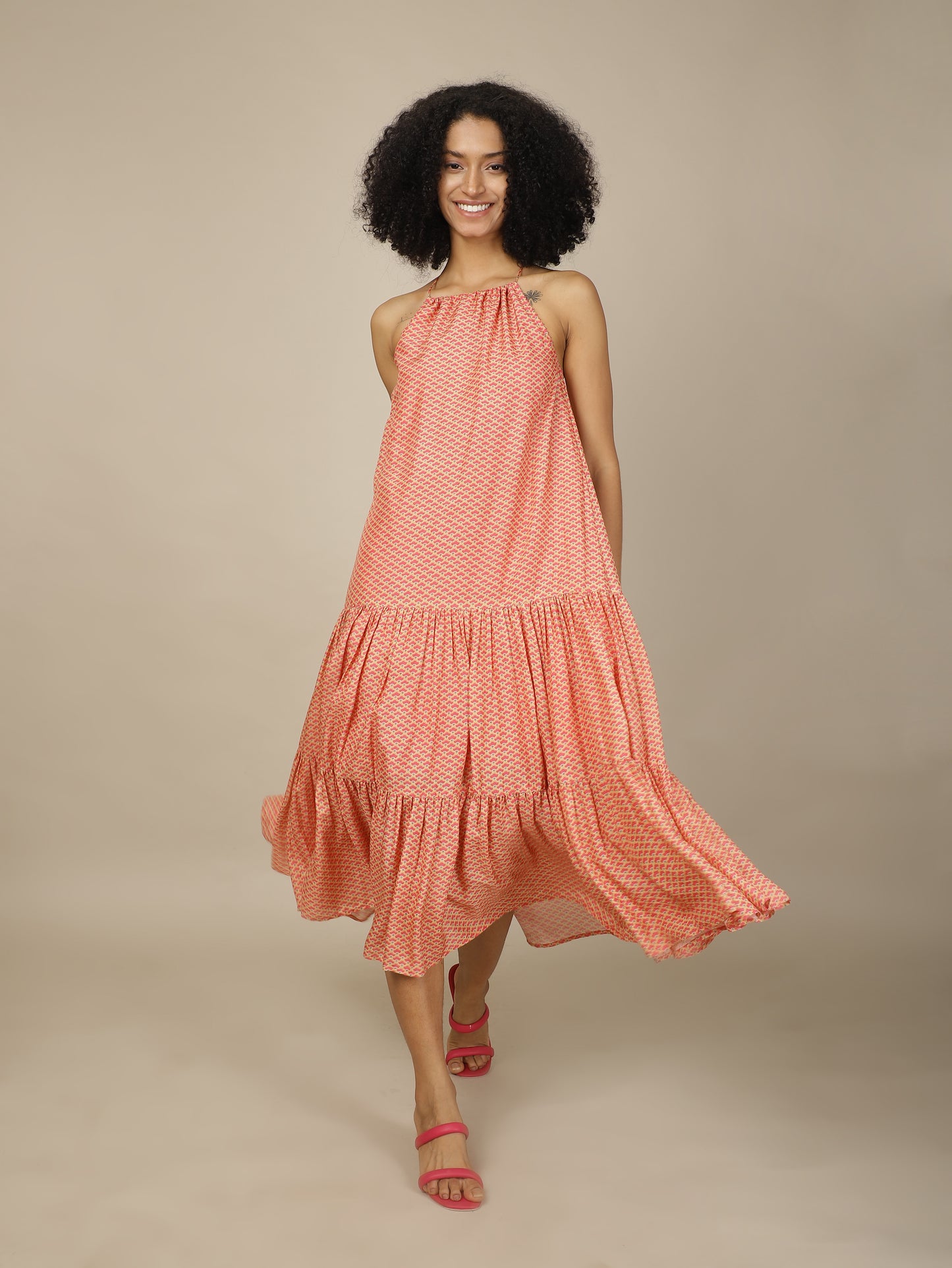 Peach Parfait Modal Dress