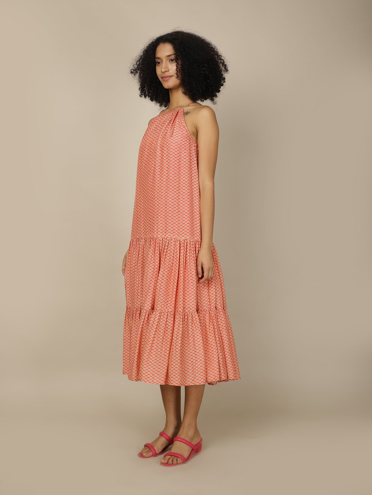 Peach Parfait Modal Dress