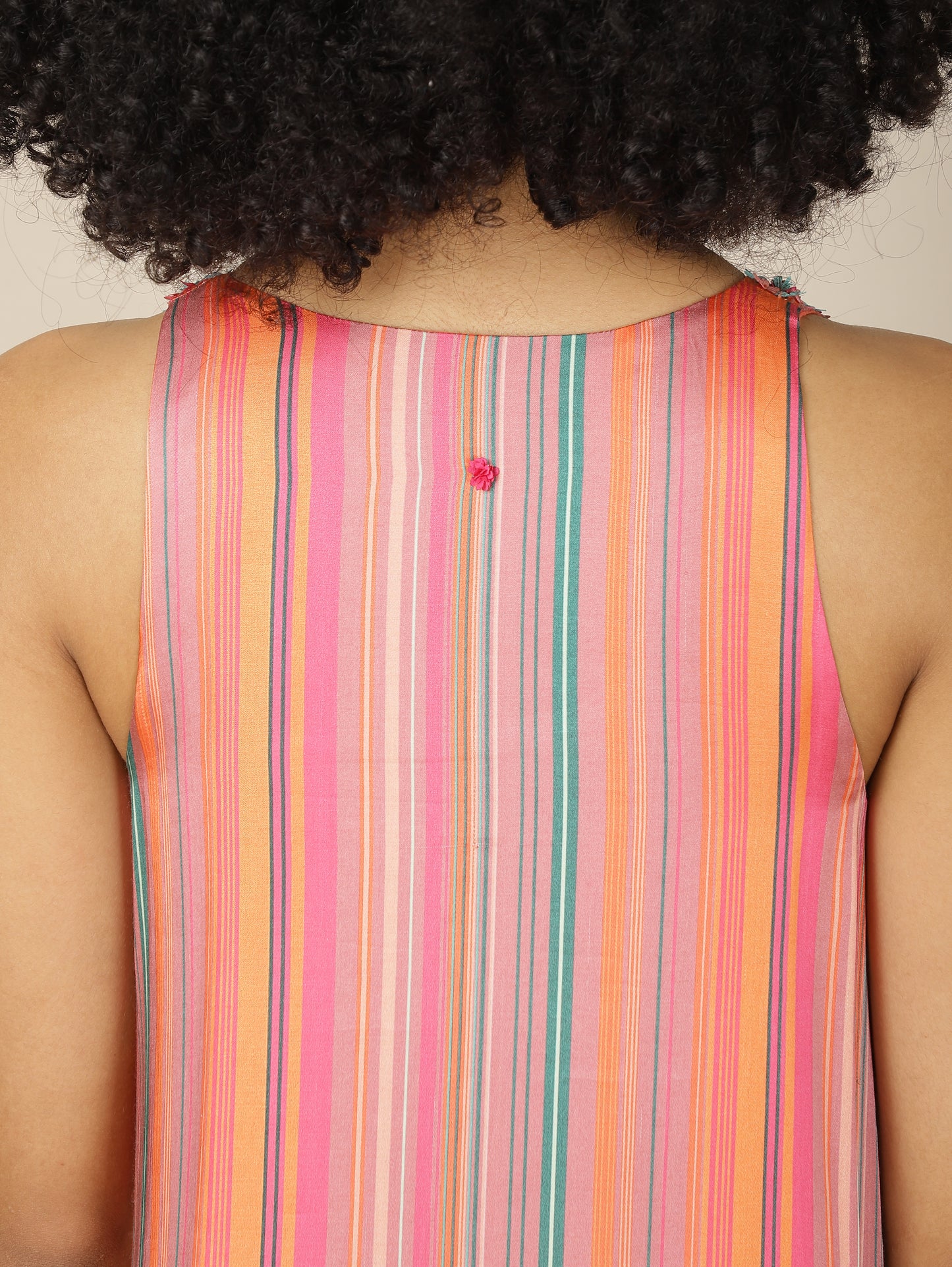 Striped Petal Pop Modal dress