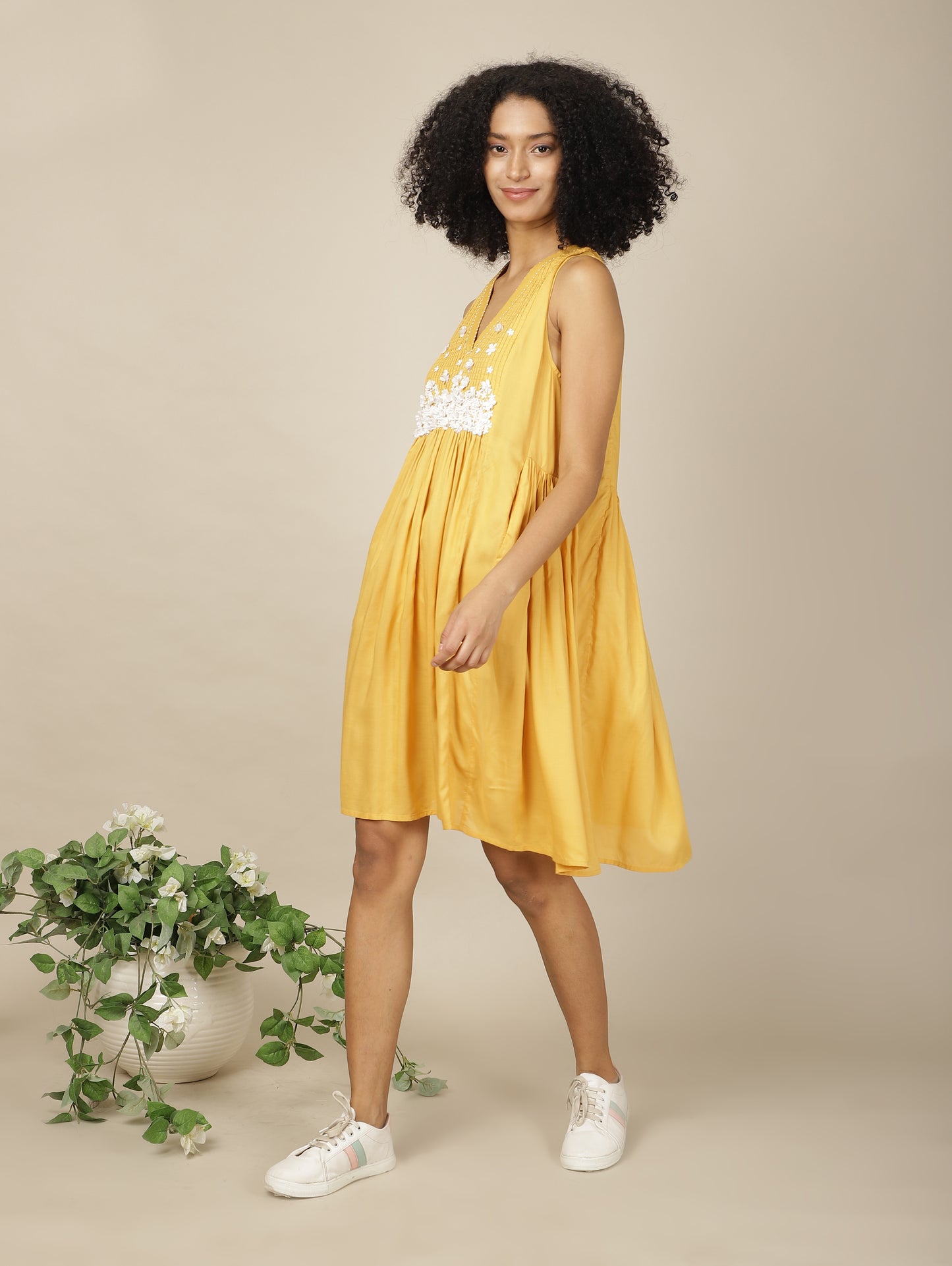 Sunrise Fresh Blossom Cotton Modal Dress
