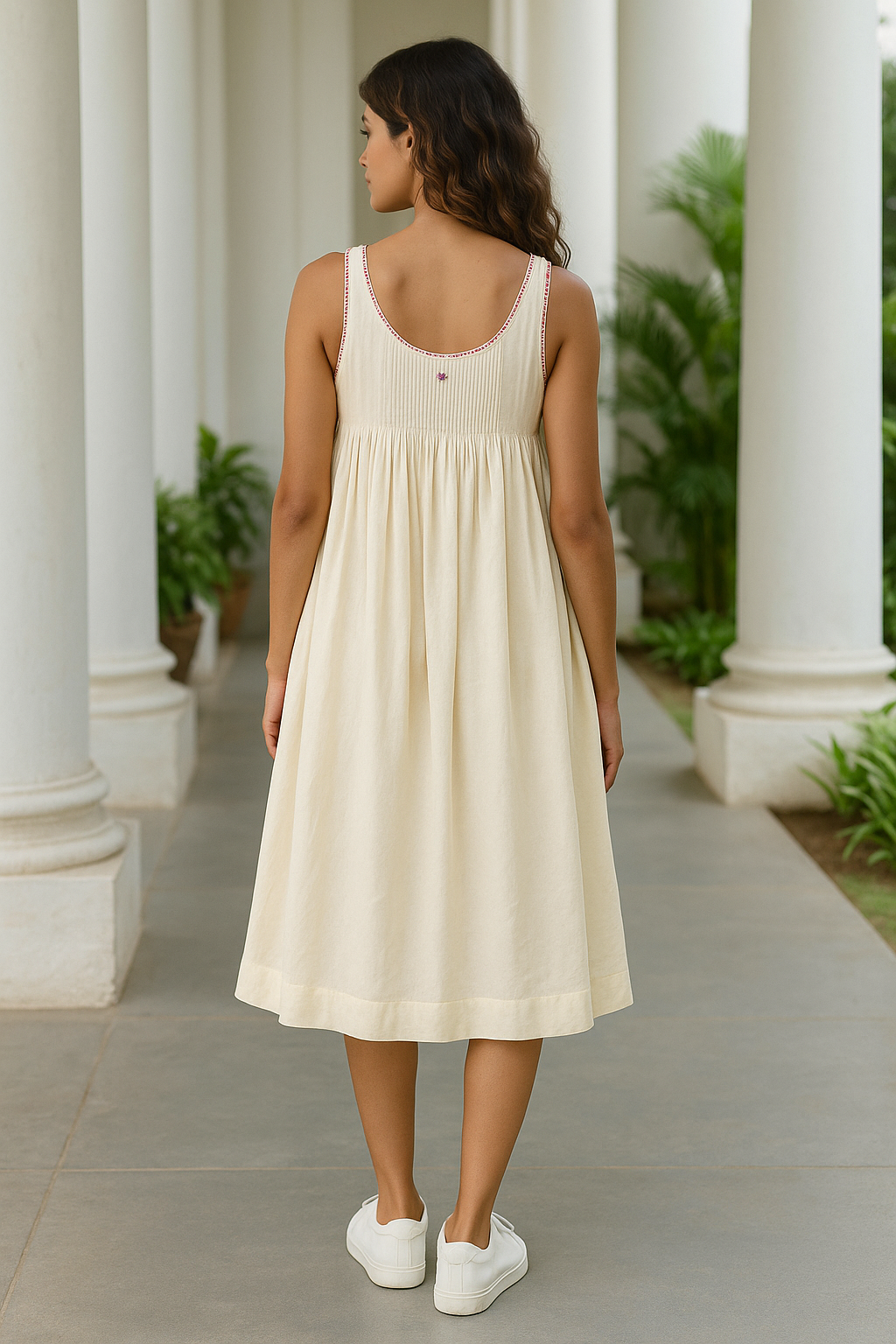 Silk / Cotton Floral Rhapsody dress