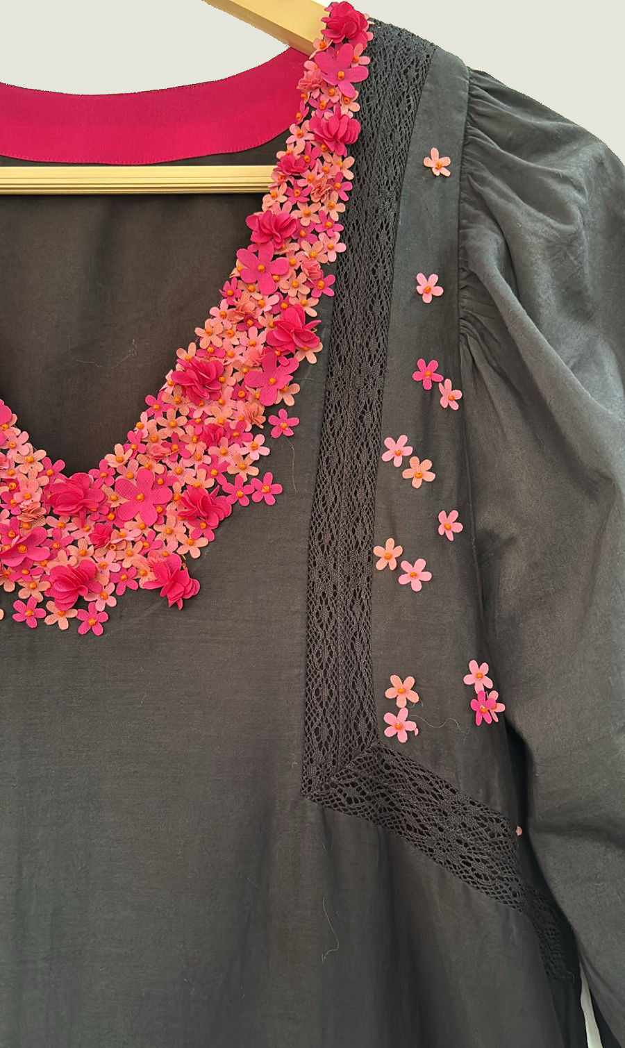 Ebony Whisper Silk Cotton Dress