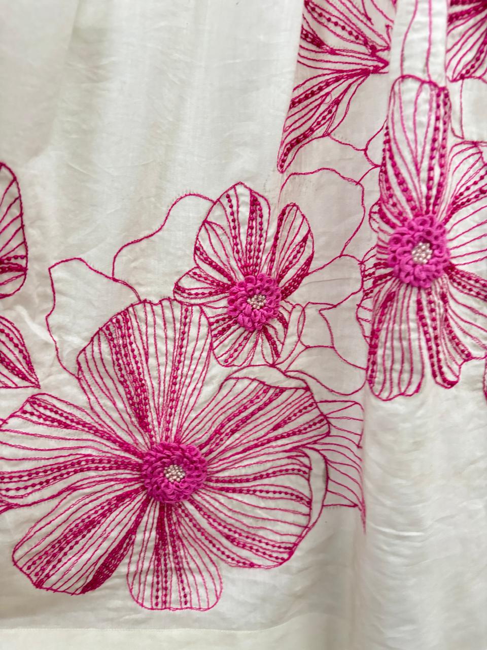 Silk / Cotton Floral Rhapsody dress